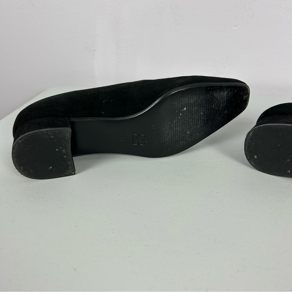 Talbots Black Suede Heel Shoes with Tassels Size 8 - Picture 7 of 7